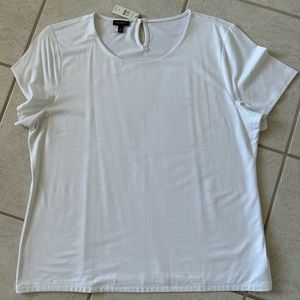NWT Talbots White Short Sleeve Top